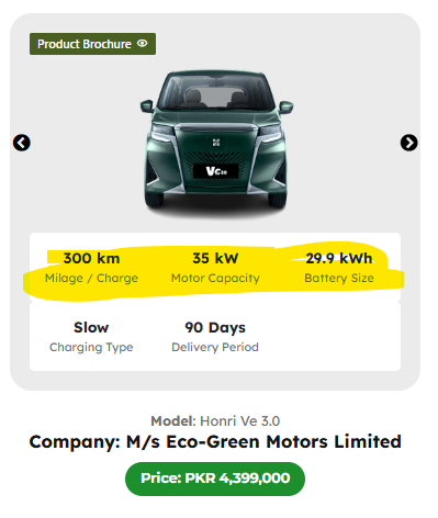 HONRI Ve30 Electric Car 2026