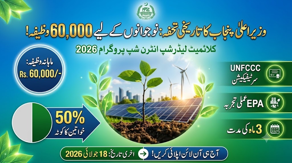 CM Punjab Climate Leadership Development Internship Program 2026